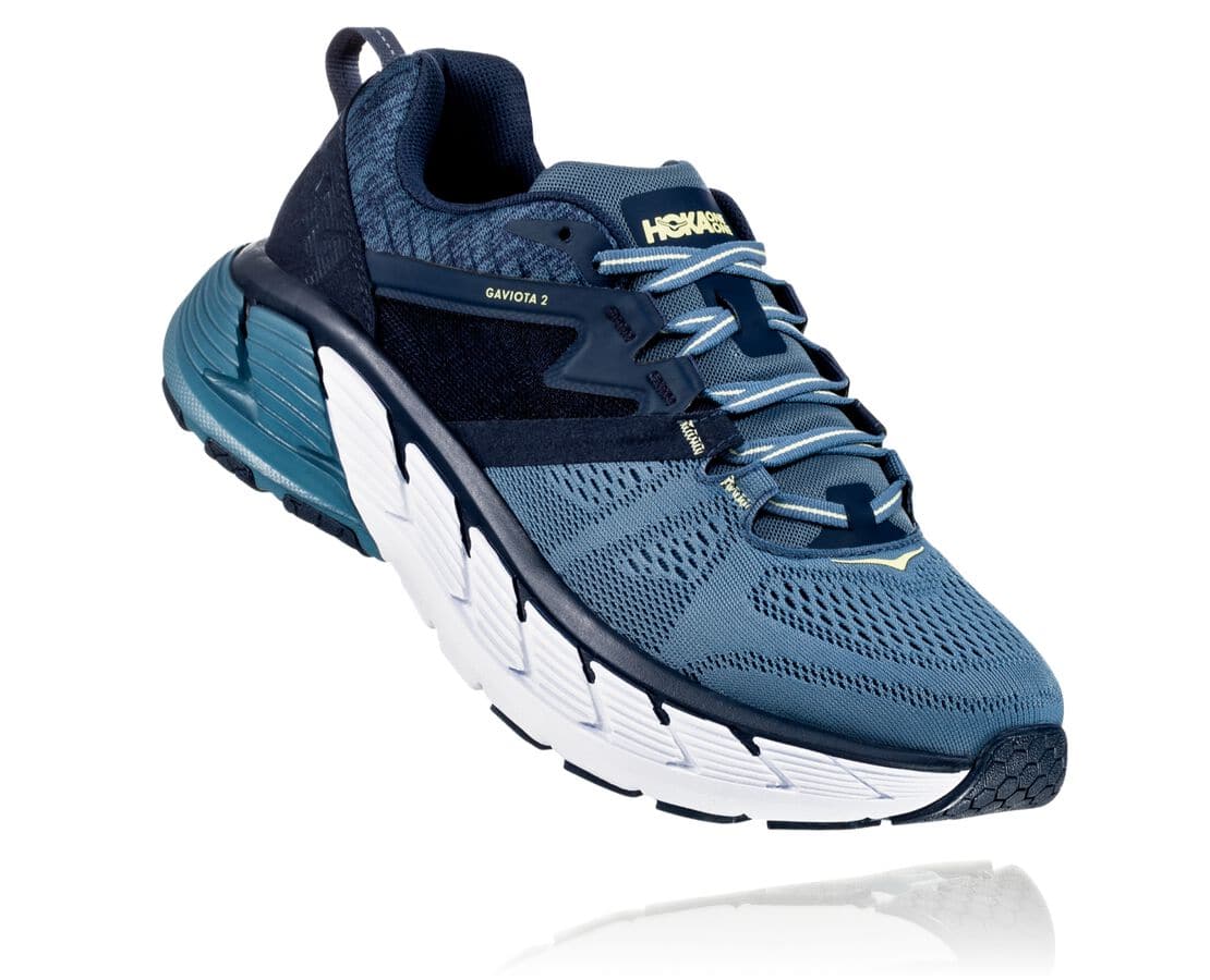 Hoka One One Gaviota 2 Férfi Stabilitás Futócipő Kék [NLBIP-3192]